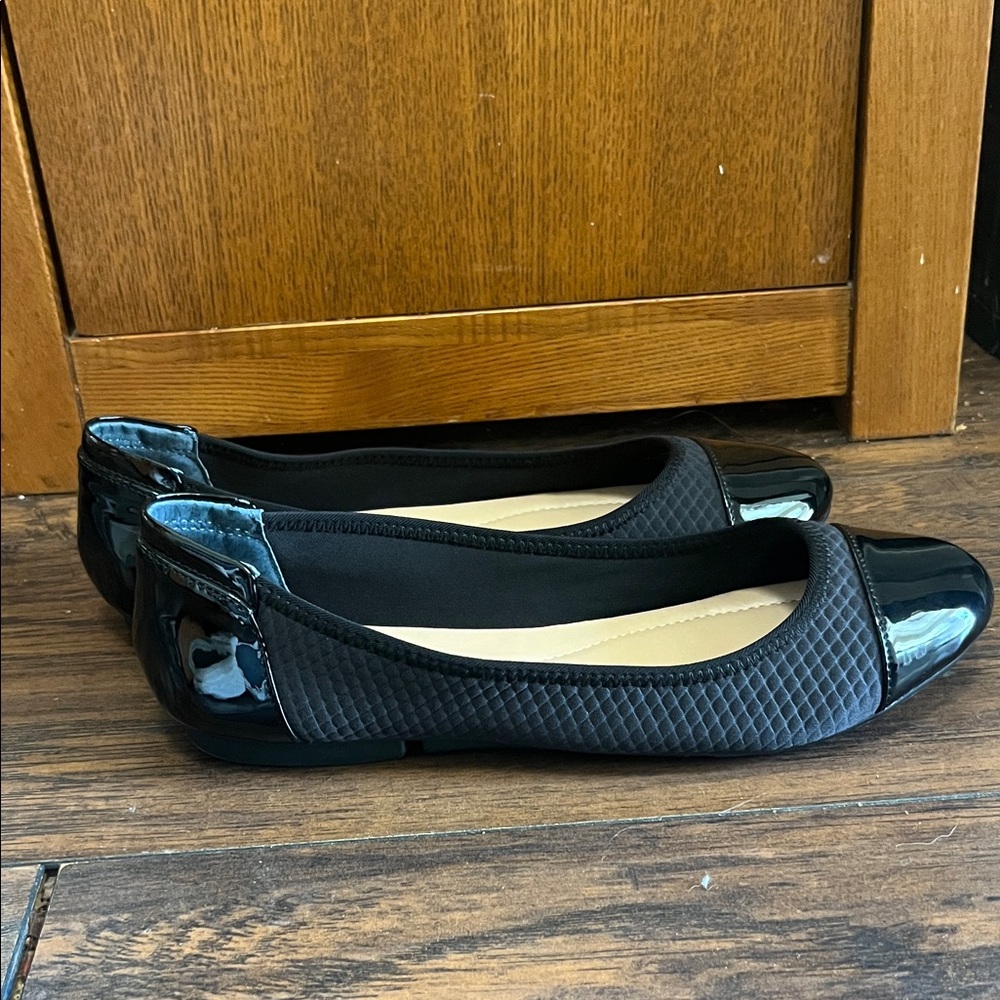 Alfani Black Quilted Women's Flats